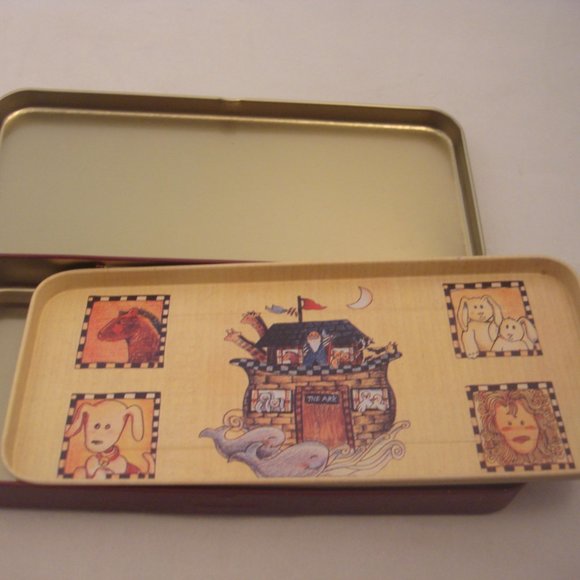 NOAH'S ARK VINTAGE 4 SPECIALTY CONTAINERS TIN/METAL - Picture 11 of 11